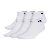 adidas Mens Multi-Pack 6 Pair Big and Tall Low Cut Socks