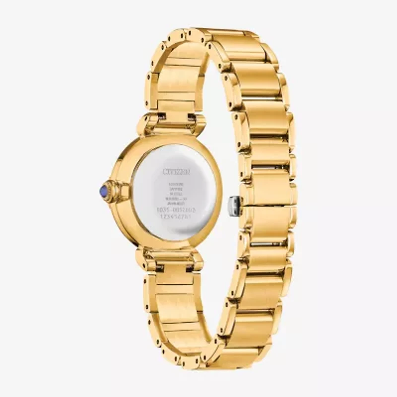 Citizen Dress/Classic Womens Diamond Accent Gold Tone Stainless Steel Bracelet Watch Em1062-57d