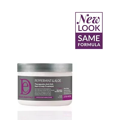 Design Essentials Peppermint And Aloe Therapeutics Anti-Itch Hair And Dandruff Hairgrooming Hair Treatment 5 oz.