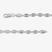 Made in Italy Womens Sterling Silver 18 Inch Link Chain Necklace