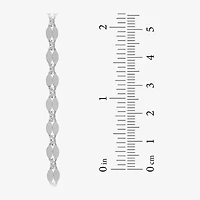 Made in Italy Womens Sterling Silver 24 Inch Link Chain Necklace