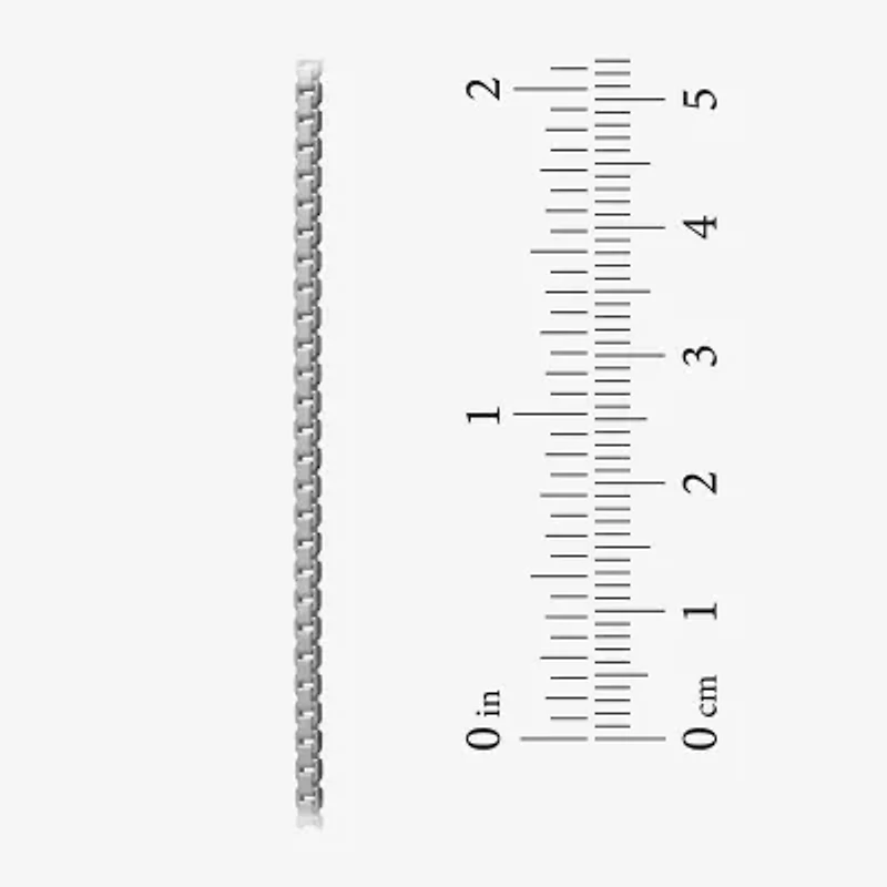 Made Italy Sterling Silver 2mm Large Box Chain