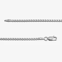 Made Italy Sterling Silver 2mm Large Box Chain