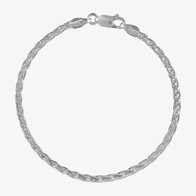 Made in Italy Sterling Silver Spiga Chain Bracelet