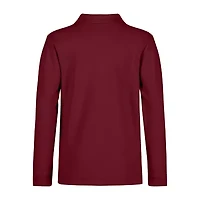 IZOD Pique Little & Big Kid Boys Long Sleeve Regular Fit Stretch Fabric Polo Shirt