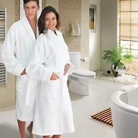 Linum Home Textiles Womens Terry Cloth Long Sleeve Length Robe