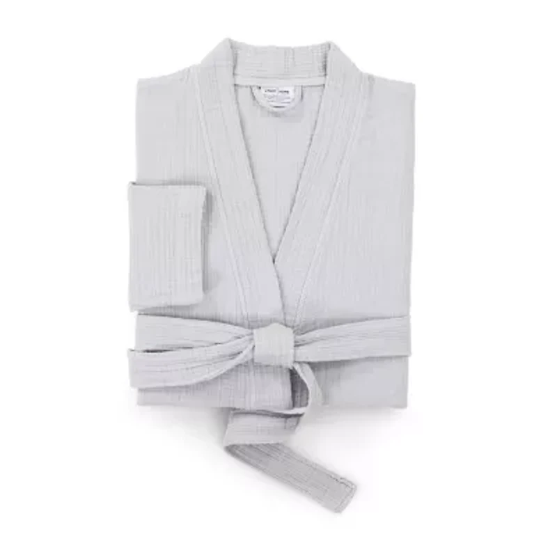 Linum Home Textiles Smyrna Hotel Luxery Unisex Adult Terry Cloth Long Sleeve Knee Length Robe