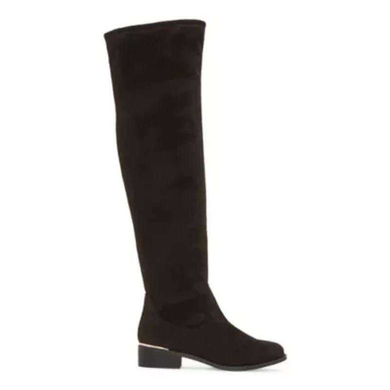 Worthington Womens Palmetto Flat Heel Over the Knee Boots