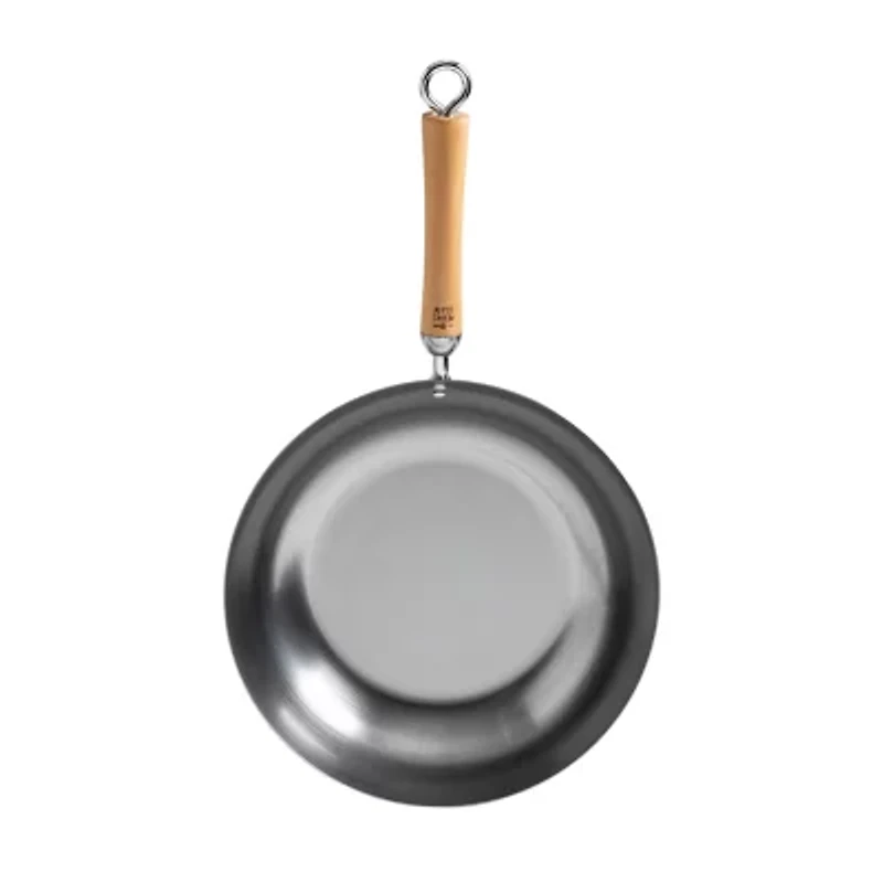 Joyce Chen Carbon Steel 12" Stir Fry Pan with Birch Handle