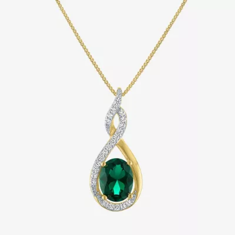 Gemstone 14K Gold Over Silver 2-pc. Oval Jewelry Set