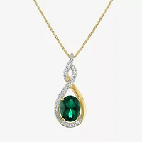 Gemstone 14K Gold Over Silver 2-pc. Oval Jewelry Set