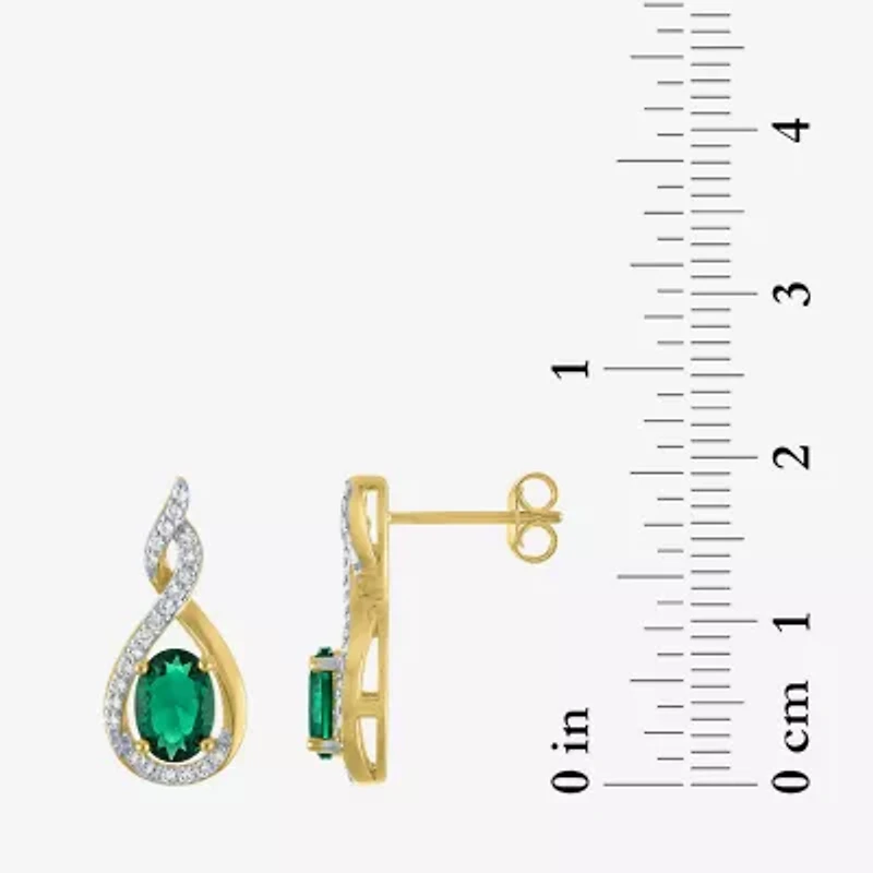 Gemstone 14K Gold Over Silver 2-pc. Oval Jewelry Set