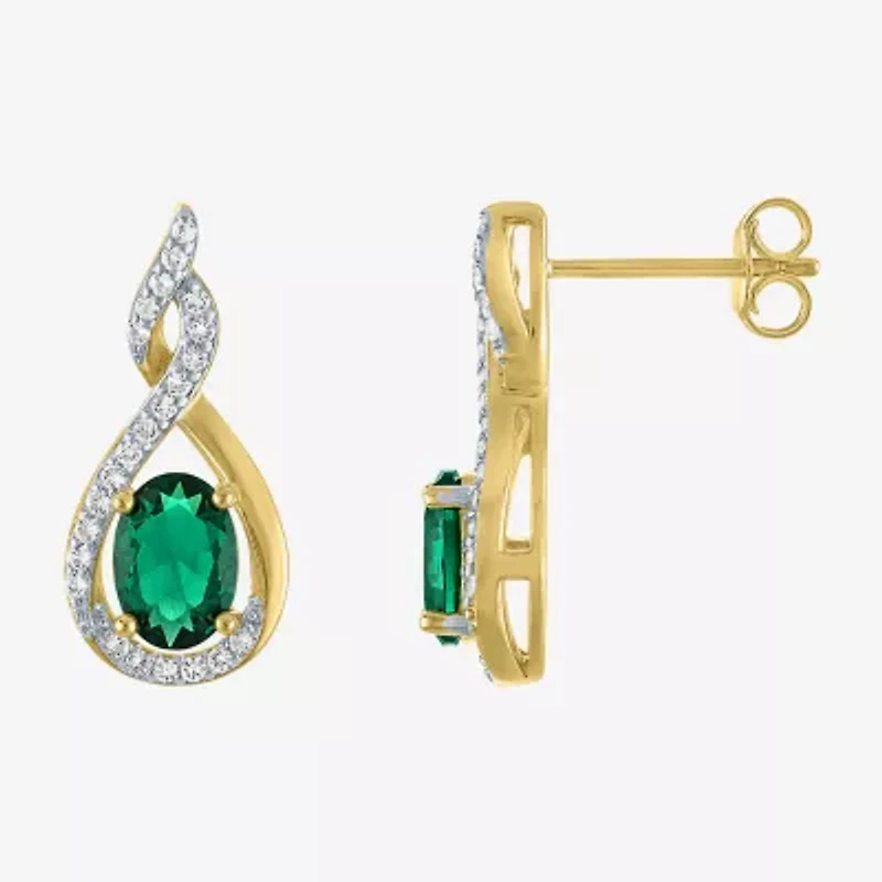 Gemstone 14K Gold Over Silver 2-pc. Oval Jewelry Set