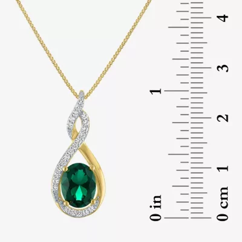 Gemstone 14K Gold Over Silver 2-pc. Oval Jewelry Set