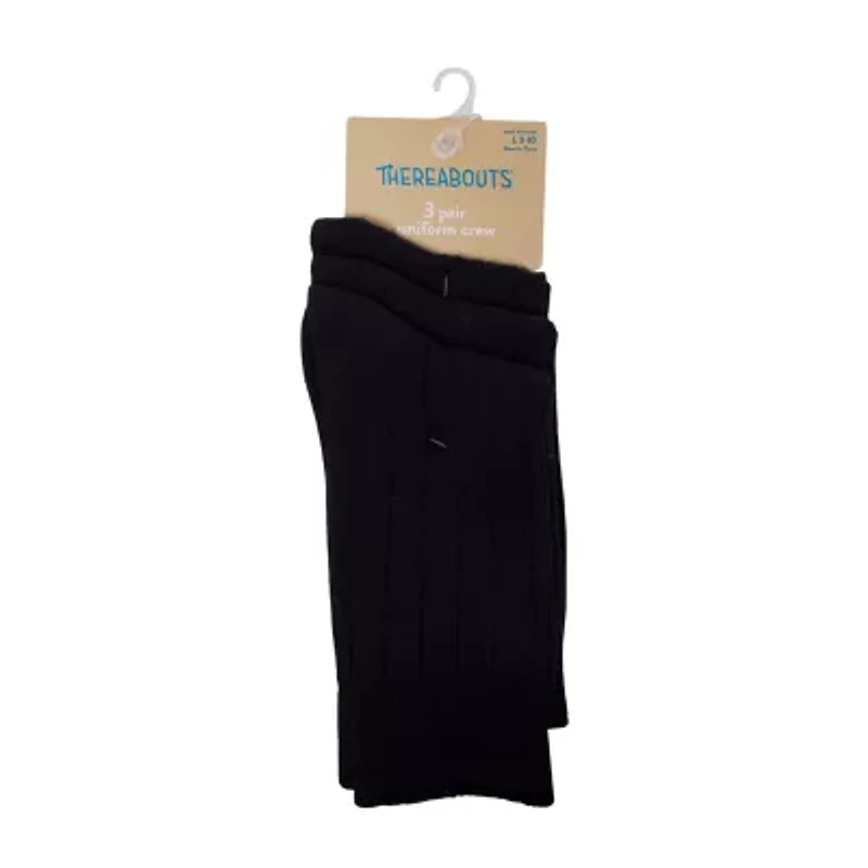 Thereabouts Little & Big Kid Boys 3 Pair Trouser Socks