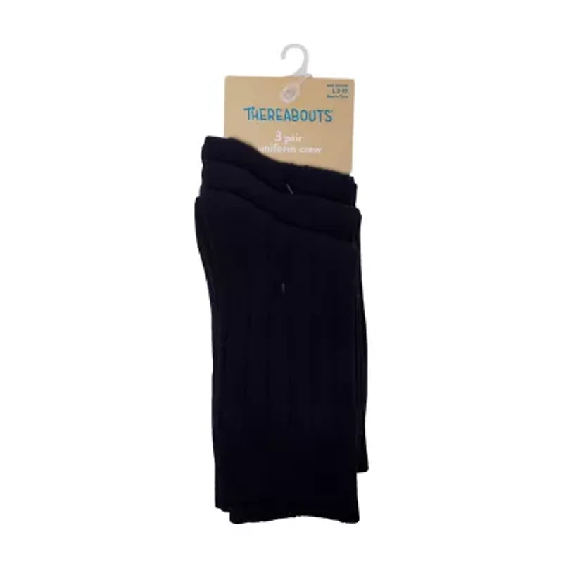 Thereabouts Little & Big Kid Boys 3 Pair Trouser Socks