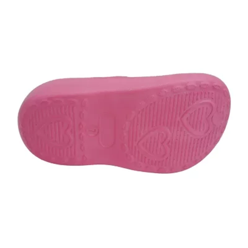Barbie Faux Fur Toddler Girls Round Closed Toe Clogs