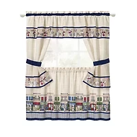 Achim 3-pc. Rod Pocket Kitchen Curtains & Drapes Window Set