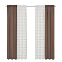 Achim Rod Pocket Room Darkening Set of 4 Curtain Panel