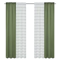 Achim Rod Pocket Room Darkening Set of 4 Curtain Panel