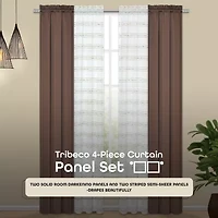 Achim Rod Pocket Room Darkening Set of 4 Curtain Panel