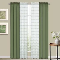 Achim Rod Pocket Room Darkening Set of 4 Curtain Panel