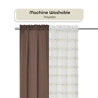 Achim Rod Pocket Room Darkening Set of 4 Curtain Panel