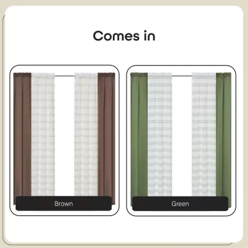 Achim Rod Pocket Room Darkening Set of 4 Curtain Panel