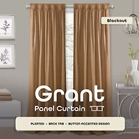 Achim Back Tab Blackout Single Curtain Panel