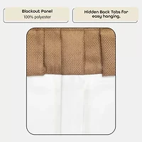 Achim Back Tab Blackout Single Curtain Panel