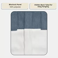 Achim Back Tab Blackout Single Curtain Panel