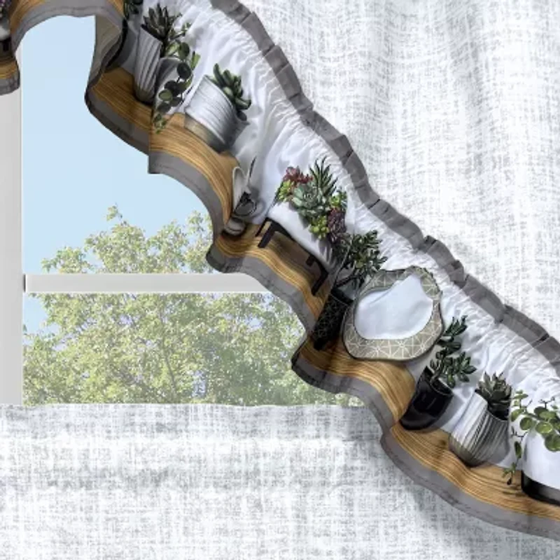 Achim 3-pc. Rod Pocket Kitchen Curtains & Drapes Window Set