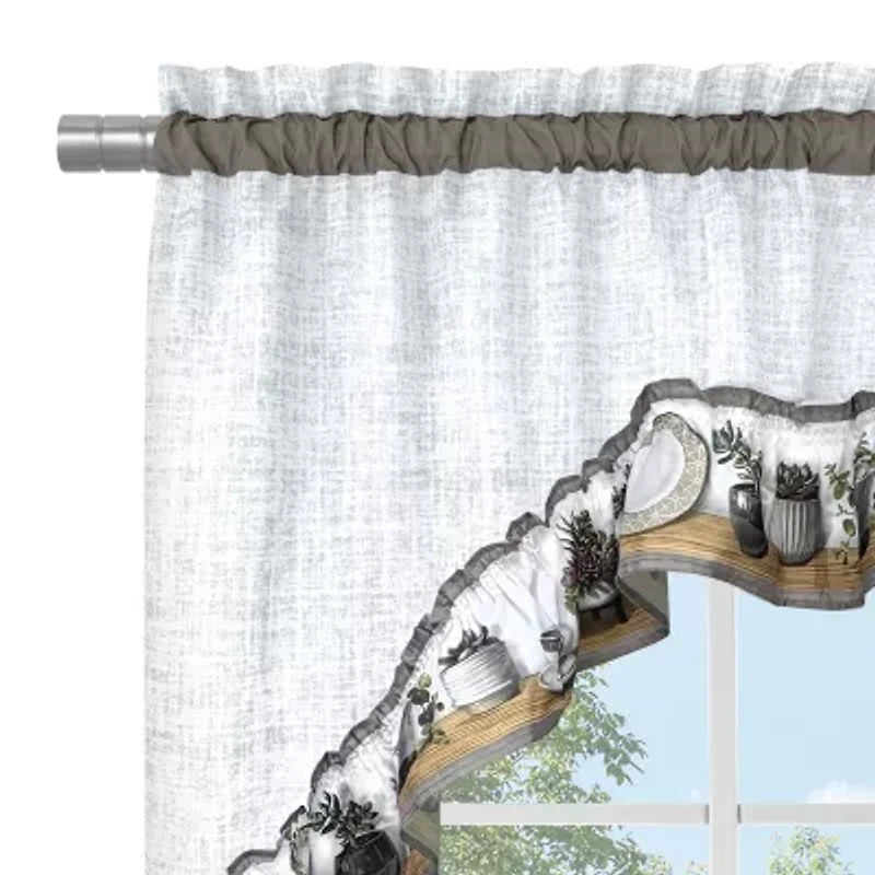 Achim 3-pc. Rod Pocket Kitchen Curtains & Drapes Window Set
