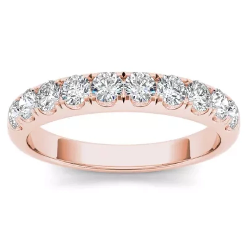 Womens 2.5MM 3/4 CT. T.W. Natural White Diamond 14K Gold Wedding Band