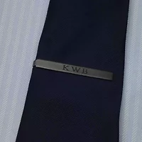 Personalized Gunmetal Tie Bar