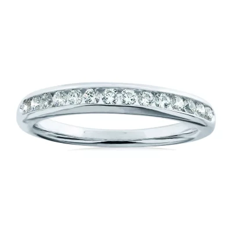 Womens 1 1/2 CT. T.W. Natural White Diamond 10K Gold Round Side Stone Halo Bridal Set