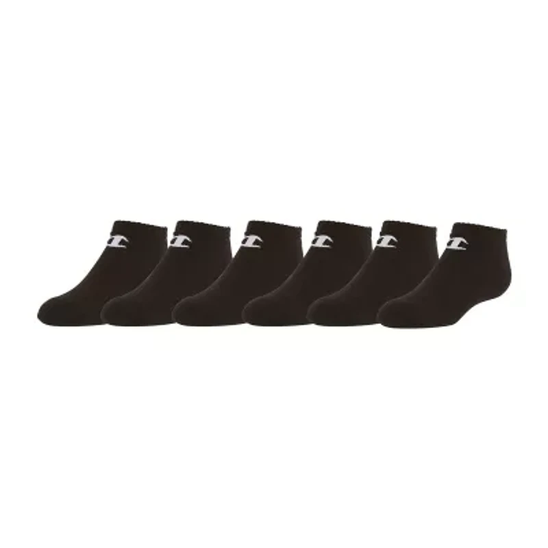 Champion Big Kid Boys 6 Pair No Show Socks