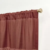 Nicole Miller Dunbar Rod Pocket Light-Filtering Set of 2 Curtain Panel