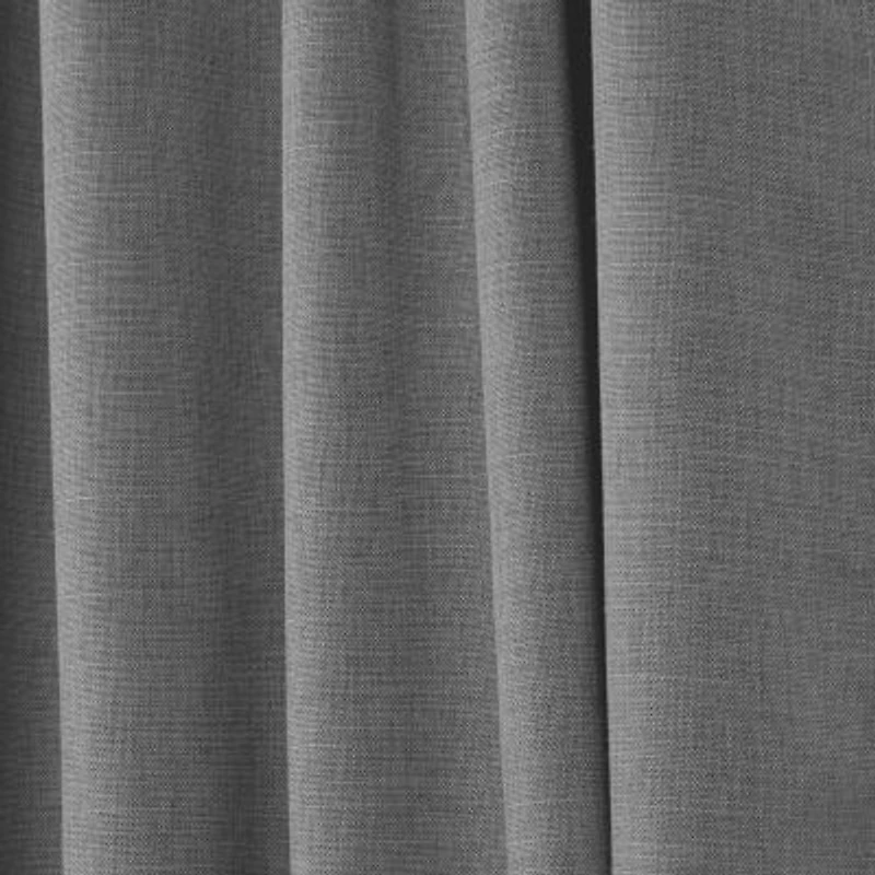 Nicole Miller Faux Linen Slub Back Tab Light-Filtering Set of 2 Curtain Panel
