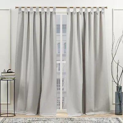 Nicole Miller Peterson Tab Top Light-Filtering Set of 2 Curtain Panel