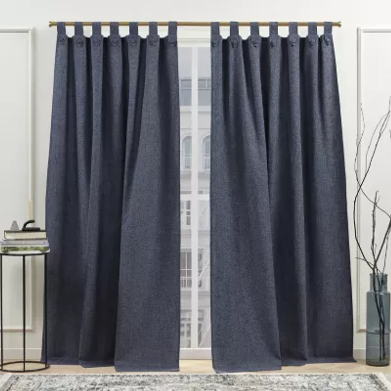 Nicole Miller Peterson Tab Top Light-Filtering Set of 2 Curtain Panel