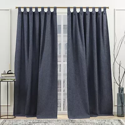 Nicole Miller Peterson Tab Top Light-Filtering Set of 2 Curtain Panel