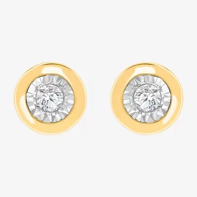 1/10 CT. T.W. Lab Grown Diamond Sterling Silver 5.9mm Round Stud Earrings