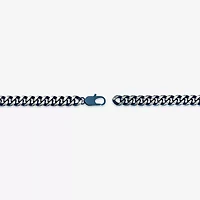 Mens Stainless Steel Inch Curb Chain Necklace
