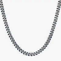 Mens Stainless Steel Inch Curb Chain Necklace