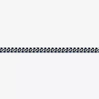 Mens Stainless Steel Inch Curb Chain Necklace