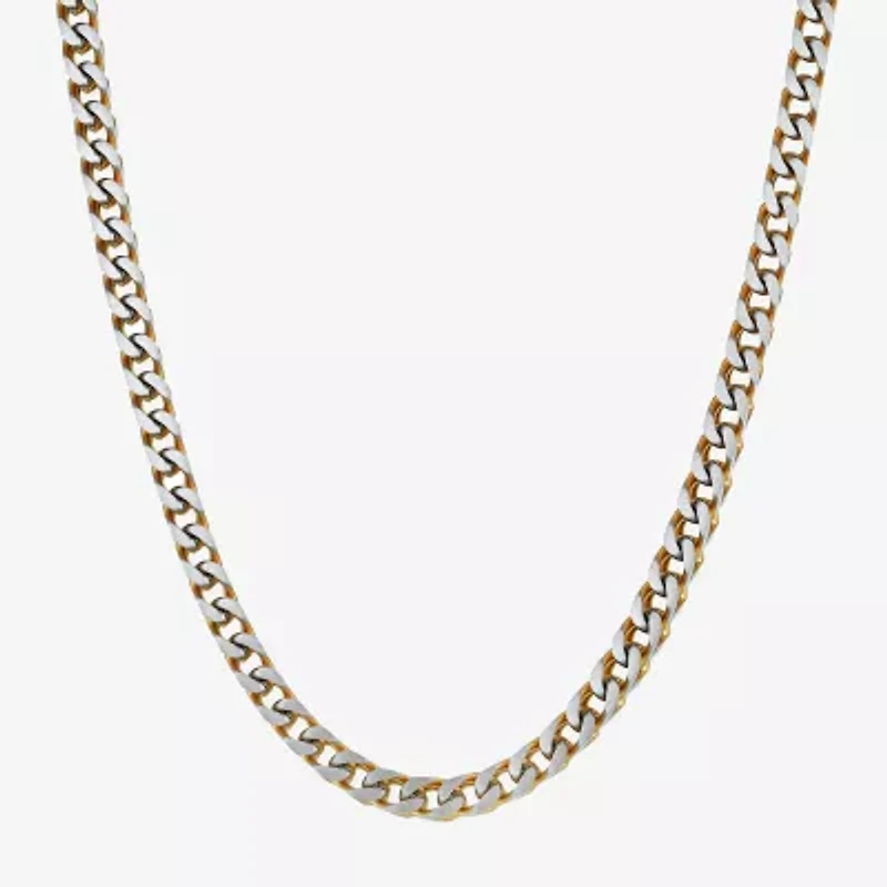 Mens Stainless Steel Inch Wheat Chain Necklace