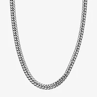 Mens Stainless Steel 22" 9mm Beveled Curb Chain