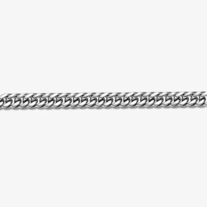 Mens Stainless Steel 22" 9mm Beveled Curb Chain