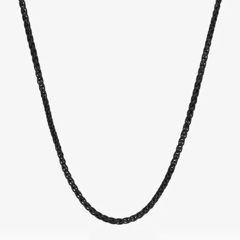 Mens Stainless Steel 3mm Wheat Chain